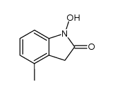 1-羟基-4-甲基-2-吲哚酮 结构式
