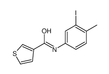 N-(3-碘-4-甲基苯基)-3-噻吩羧酰胺 结构式