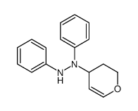 1-(3,4-二氢-2H-吡喃-4-基)-1,2-二苯基肼 结构式