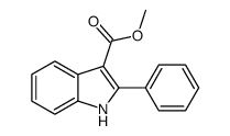 2-苯基-1H-吲哚-3-羧酸甲酯 结构式