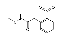 N-甲氧基-2-硝基苯乙酰胺 结构式