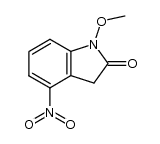1,3-二氢-1-甲氧基-4-硝基-2H-吲哚-2-酮 结构式