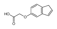2-(1H-茚-5-基氧基)乙酸 结构式