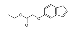 2-(1H-茚-5-基氧基)乙酸乙酯 结构式