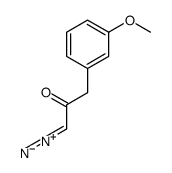 2-Propanone, 1-diazo-3-(3-methoxyphenyl)- 结构式