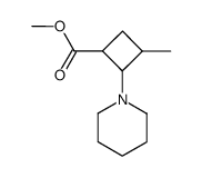 3-甲基-2-(1-哌啶基)环丁烷羧酸甲酯 结构式
