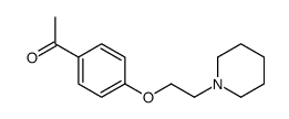1-[4-(2-哌啶-1-基乙氧基)苯基]乙酮 结构式