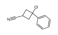 3-氯-3-苯基环丁烷甲腈 结构式