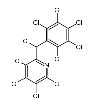 Pyridine, 2,3,4,5-tetrachloro-6-[chloro(2,3,4,5,6-pentachlorophenyl)methyl]- 结构式