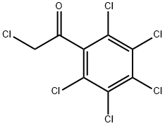 2-氯-1-(五氯苯基)乙酮 结构式