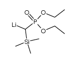 Lithium, [(diethoxyphosphinyl)(trimethylsilyl)methyl]- 结构式