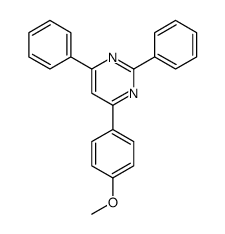 4-(4-甲氧基苯基)-2,6-二苯基嘧啶 结构式