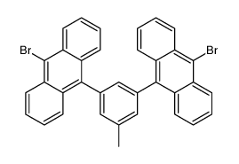 Anthracene, 9,9'-(5-methyl-1,3-phenylene)bis[10-bromo- 结构式