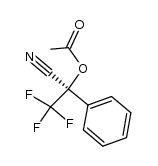 (R)-α-乙酰氧基-α-三氟甲基苯乙腈 结构式