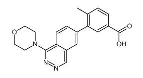 4-methyl-3-(1-morpholinophthalazin-6-yl)benzoic acid 结构式