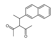 3-[1-(2-萘基)乙基]-2,4-戊二酮 结构式