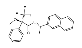 α-甲氧基-α-(三氟甲基)苯乙酸-1-(2-萘基)乙酯 [S-(R*,S*)]- 结构式