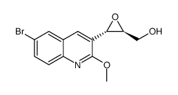(2S,3S)-3-(6-溴-2-甲氧基喹啉-3-基)环氧乙烷-2-基甲醇 结构式