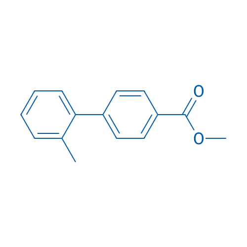 2-甲基-[1,1-联苯]-4-羧酸甲酯 结构式