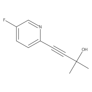 4-(5-氟-2-吡啶基)-2-甲基-3-丁炔-2-醇 结构式