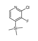2-氯-3-氟-4-三甲基硅吡啶 结构式