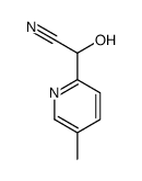 羟基(5-甲基-2-吡啶基)乙腈 结构式