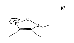 Borate(1-), 1,5-cyclooctanediyl[ethyl(1-ethyl-1-butenyl)borinato(2-)]-, potassium, (T-4)- (9CI) 结构式