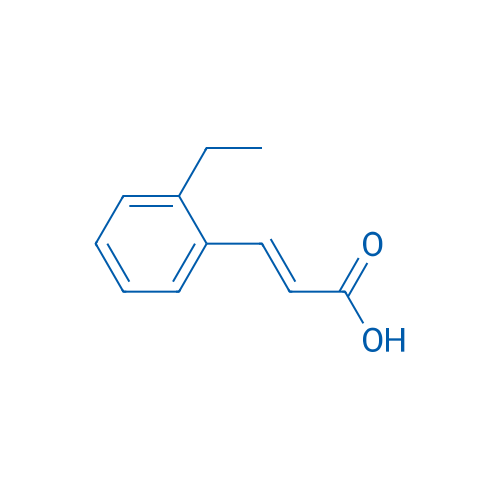 3-(2-乙基苯基)丙烯酸 结构式
