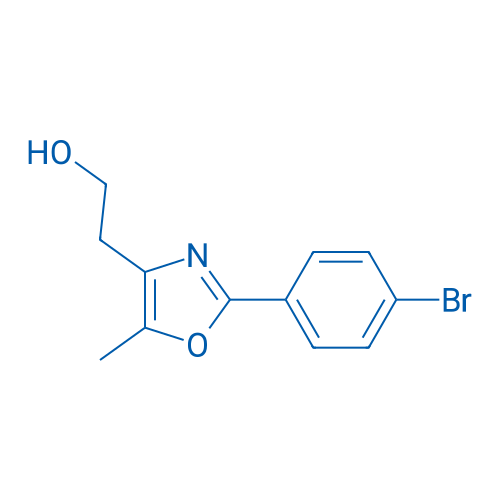 2-(2-(4-溴苯基)-5-甲基恶唑-4-基)乙醇 结构式