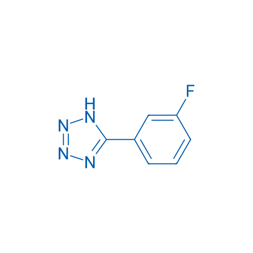 5-(3-氟苯基)-1H-四唑 结构式