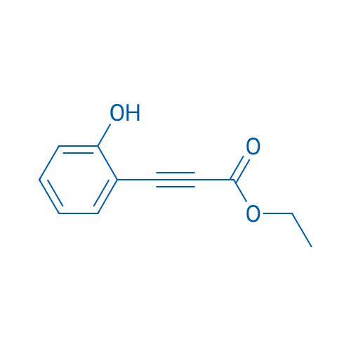 (2-HYDROXY-PHENYL)-PROPYNOIC ACID ETHYL ESTER 结构式