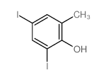 2,4-二碘-6-甲基苯酚 结构式