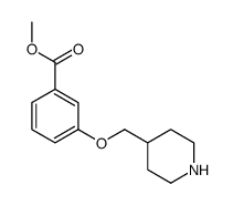 3-(4-哌啶基甲氧基)苯甲酸甲酯 结构式