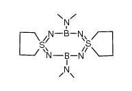 5,9-Dithia(5,9-SIV)-6,8,14,16-tetraaza-7,15-diboradispiro[4.3.4.3]hexadeca-5,8,9(14),16-tetraene-7,15-diamine, N,N,N′,N′-tetramethyl- 结构式