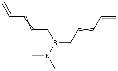 N,N-二甲基-1,1-二-2,4-戊二烯基硼胺 结构式