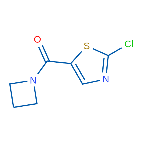 Azetidin-1-yl(2-chlorothiazol-5-yl)methanone 结构式