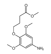 4-(4-氨基-2,6-二甲氧基苯氧基)丁酸甲酯 结构式
