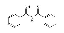 Benzenecarboximidamide, N-(phenylthioxomethyl)- 结构式