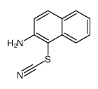 Thiocyanic acid, 2-amino-1-naphthalenyl ester 结构式
