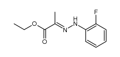 2-(2-氟苯基肼亚基)丙酸乙酯 结构式