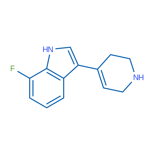 7-氟-3-(1,2,3,6-四氢吡啶-4-基)-1H-吲哚 结构式