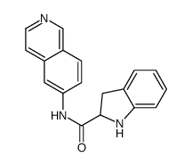 1H-Indole-2-carboxamide, 2,3-dihydro-N-6-isoquinolinyl- 结构式