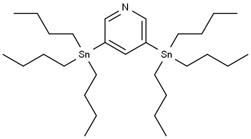 3,5-双(三丁基锡基)吡啶 结构式
