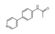 N-[4-(4-吡啶基)苯基]乙酰胺 结构式