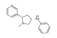 Pyridine, 3-[1-methyl-4-(phenylseleno)-2-pyrrolidinyl]-, (2S-trans)- (9CI) 结构式