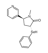 1-甲基-3-(苯基硒基)-5-(3-吡啶基)-2-吡咯烷酮 结构式
