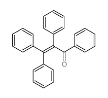 1,2,3,3-四苯基-2-丙烯-1-酮 结构式
