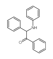 2-anilino-1,2-diphenyl-ethanone 结构式