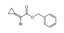 2-溴-2-环丙亚基乙酸苄酯 结构式