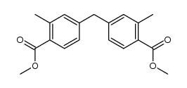 4,4'-亚甲基双(2-甲基苯甲酸)二甲酯 结构式